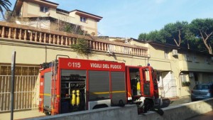 L'incendio a villa Fameli 